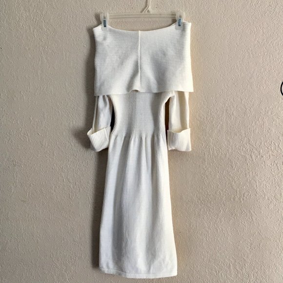 TakeOut Off the Shoulder Sweater Dress (MM) - Picture 5 of 12